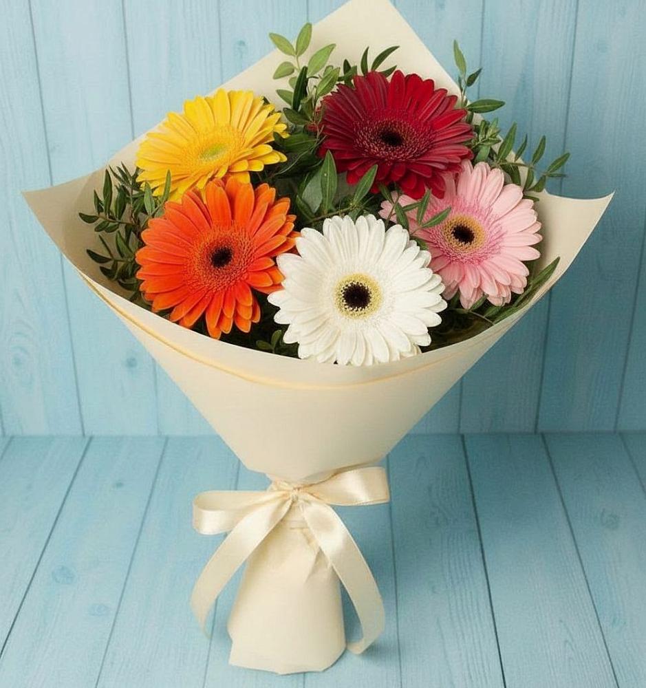 Букет цветов из: Герберы в Чамлыкской
