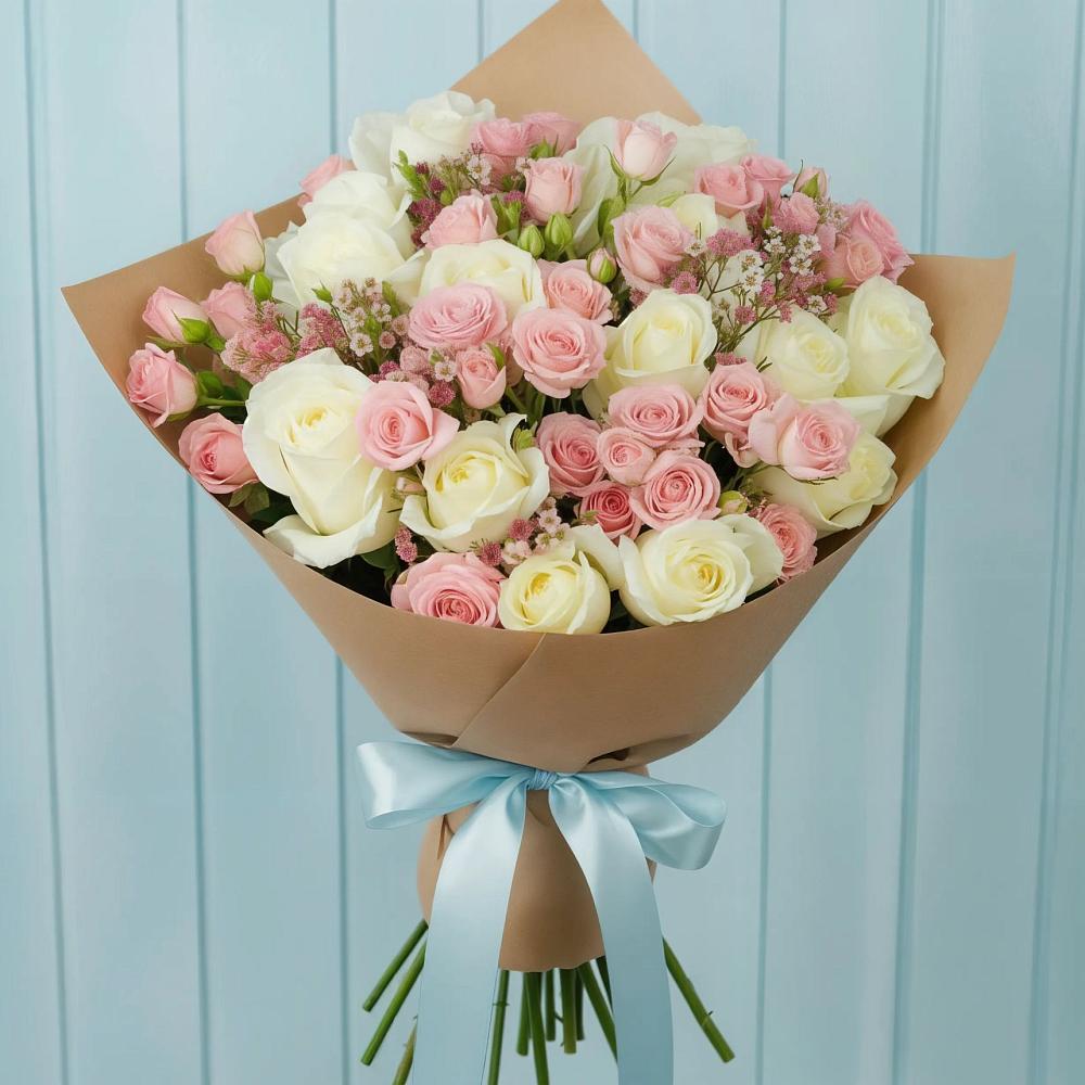 Букет цветов из: Розы в Чамлыкской