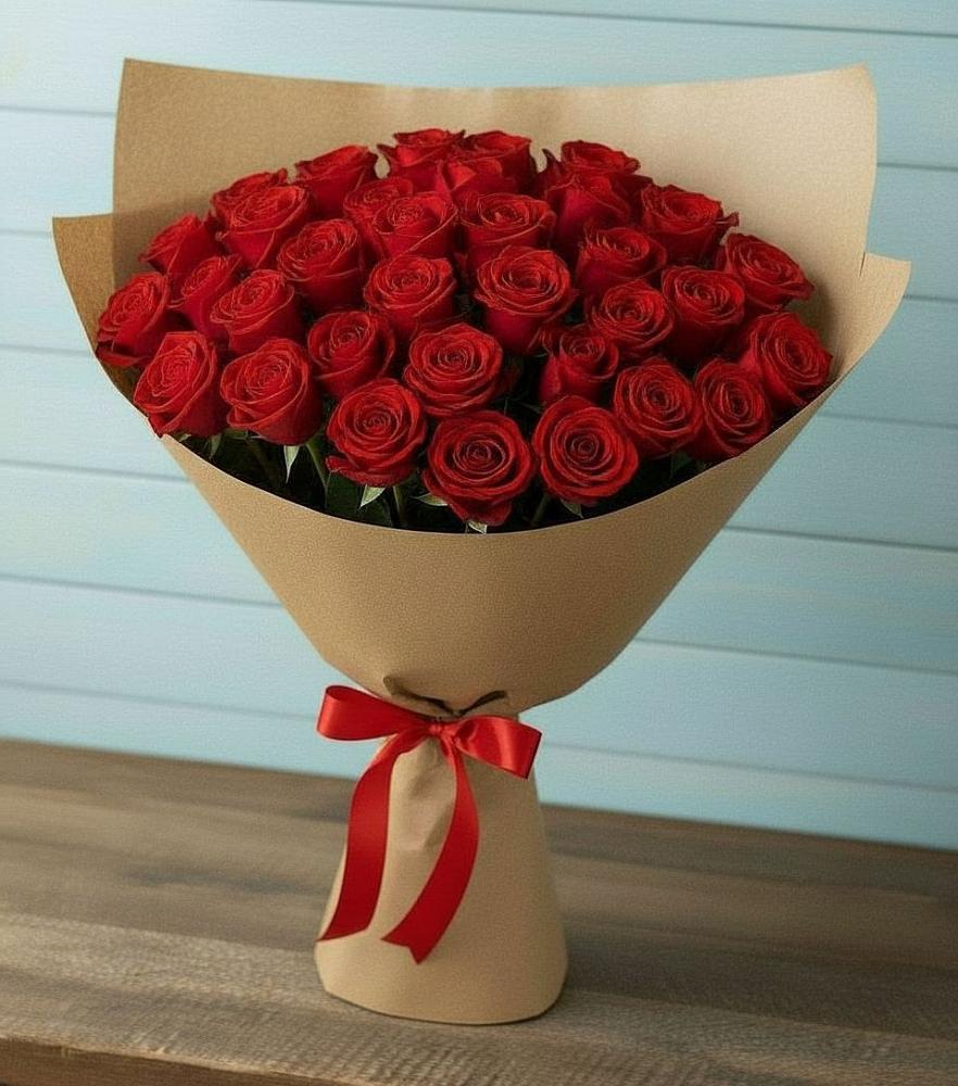 Букет Красные розы Милано в Чамлыкской