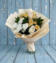 Букет цветов из:  Розы и Хризантемы в Чамлыкской