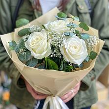 Букет Нежные грёзы в Чамлыкской Букет цветов из: Розы в Чамлыкской