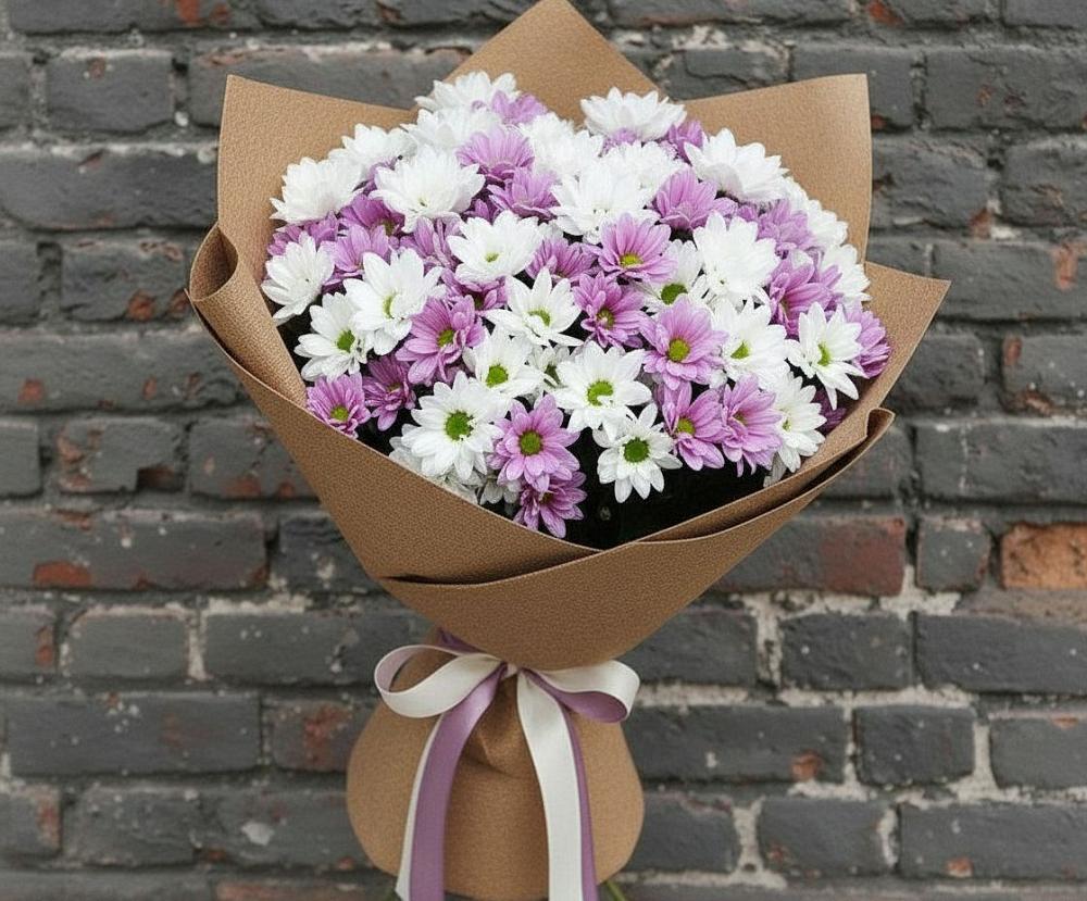 Букет цветов из: Хризантемы в Чамлыкской