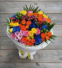 Букет цветов из:  Розы и Хризантемы в Чамлыкской