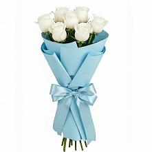 Букет 7 белых роз Проуд #REPLACE_PRED# Чамлыкской