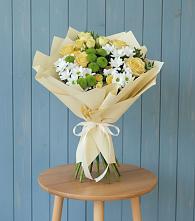 Букет цветов из:  Хризантемы и Розы #REPLACE_PRED# Чамлыкской