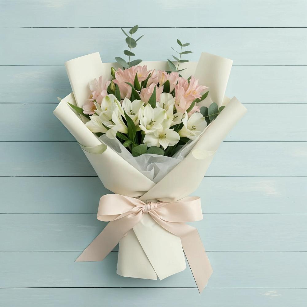 Букет цветов из: Альстромерии в Чамлыкской