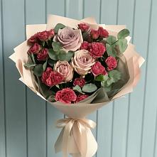 Букет цветов из:  Гвоздики и Розы #REPLACE_PRED# Чамлыкской