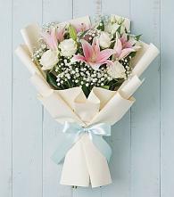 Букет цветов из:  Лилии в Чамлыкской