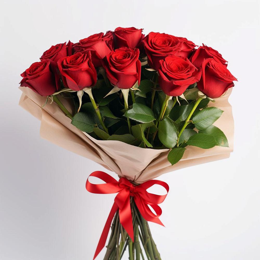 Букет 11 Красных роз Эдлесс Лав в Чамлыкской